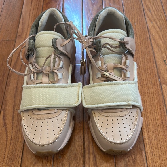 Beige Sneakers with Velcro Straps - Picture 1 of 1